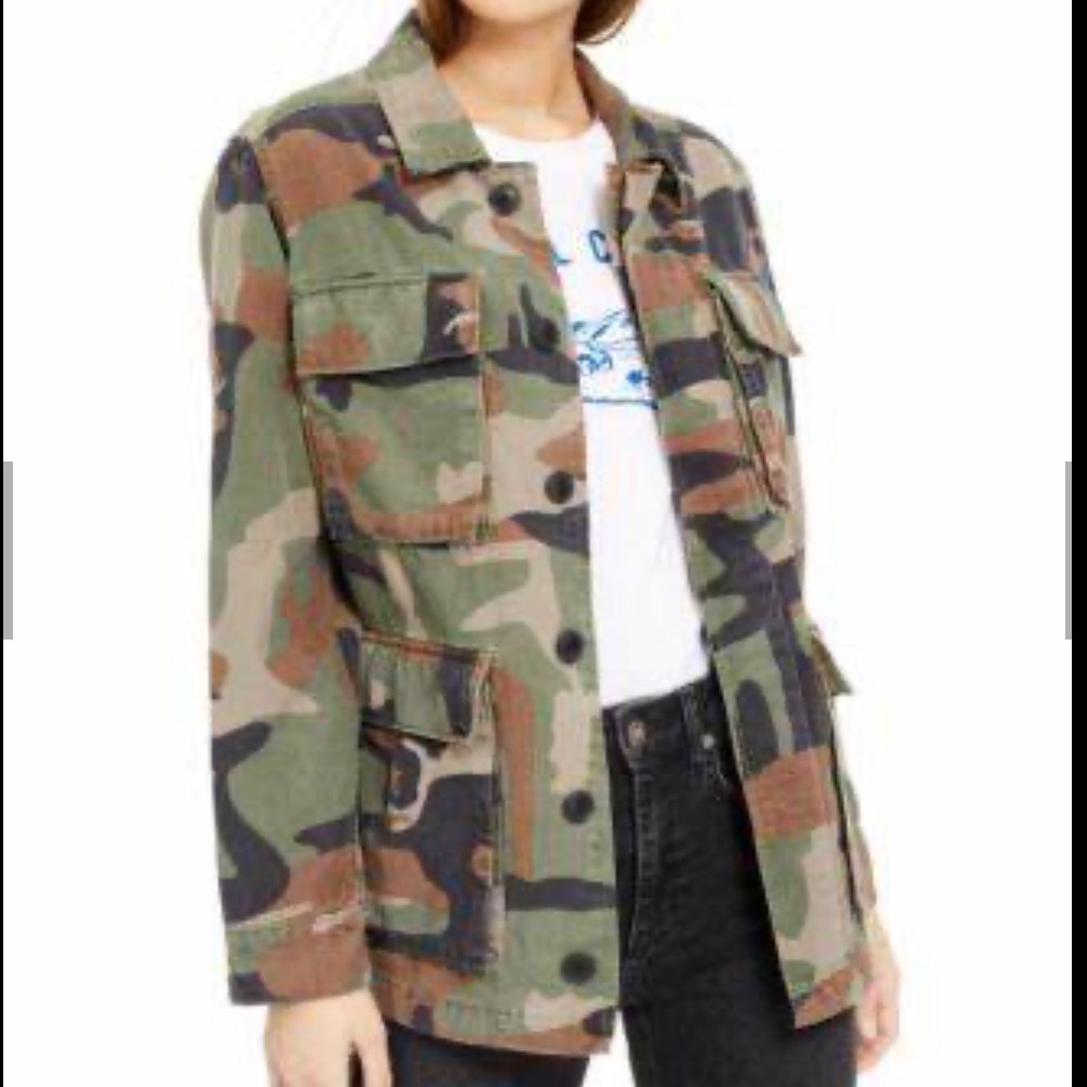 Lucky Brand Falcon Camo-Print Utility Jacket